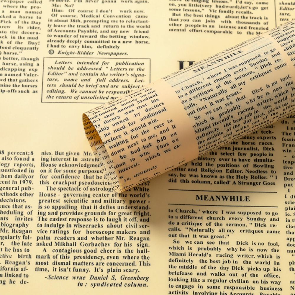Vintage Newspaper Floral Packi - Florist Supply Shop recension och pris